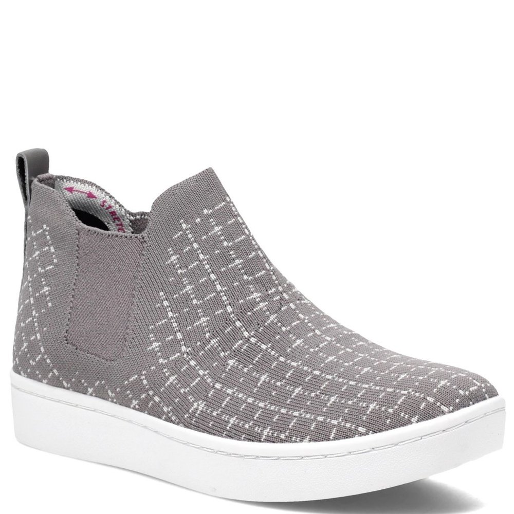 SKECHERS Arch Fit Cup slip on stretch booties women shoes sneakers charcoal gray